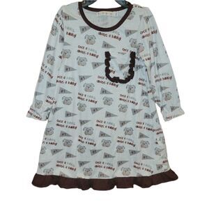 The Printed Press Once a Bulldog Mississippi State Nightgown Pajama 5-6T